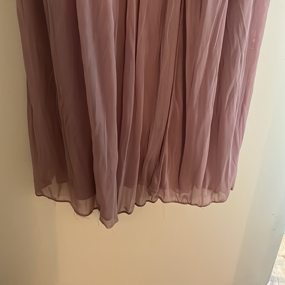 David’s bridal bridesmaid slit dress Mauve SIZE 6 - Picture 2 of 12